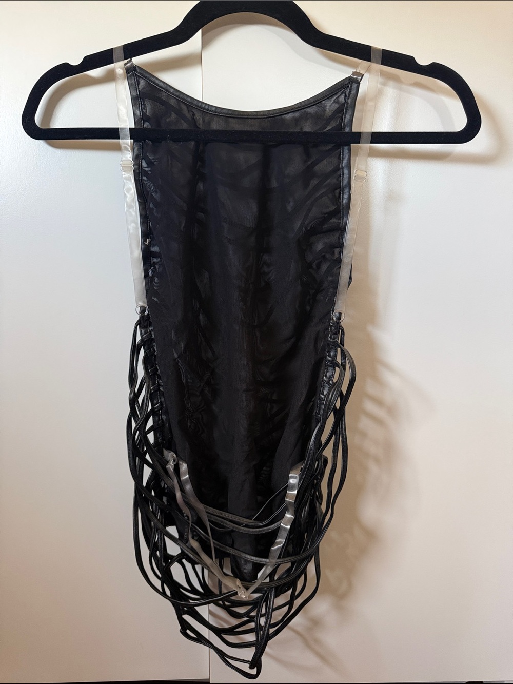 Jaded London Strings Attached leather backless top - Picture 4 of 4